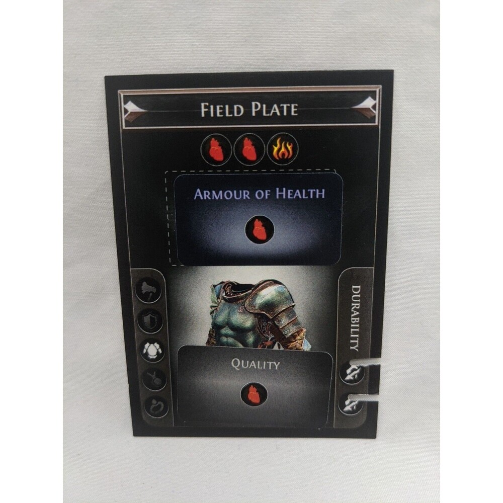 *Punched* Path Of Exile Exilecon Field Plate Of Health Magic Trading Card